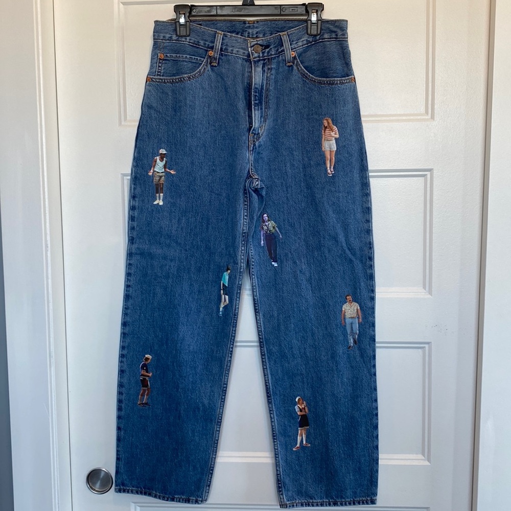 levi strauss x stranger things dad jeans!